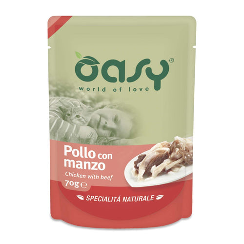 OASY Fileti u umaku, piletina s govedinom, 70g