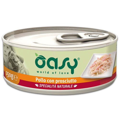 OASY Konzerva za pse, piletina sa sunkom, 150g