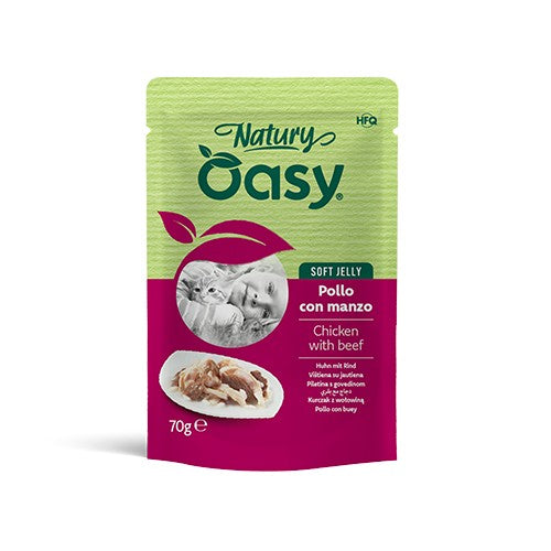 OASY Natury Fileti u umaku, piletina s govedinom, 70g