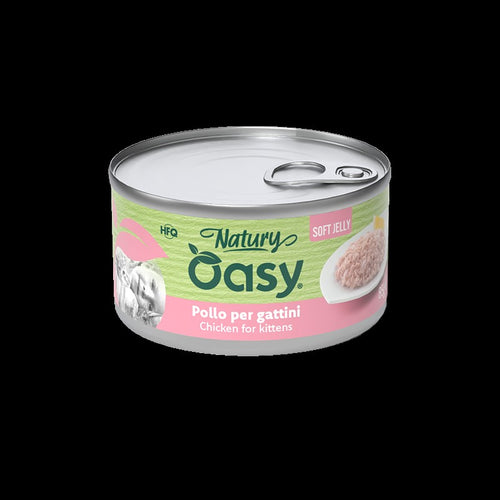 OASY Natury KITTEN fileti u mekanom zeleu, piletina, 85g