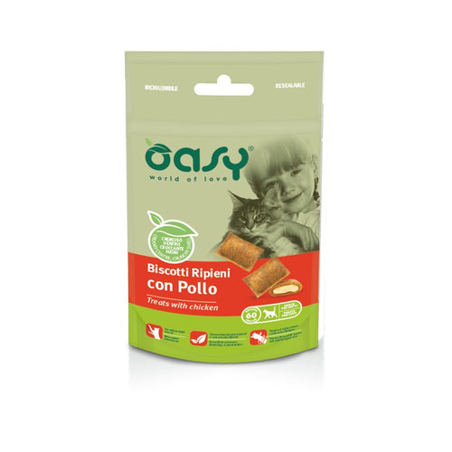OASY Snack Cat hrskava punjena poslastica sa okusom piletine 60 gr