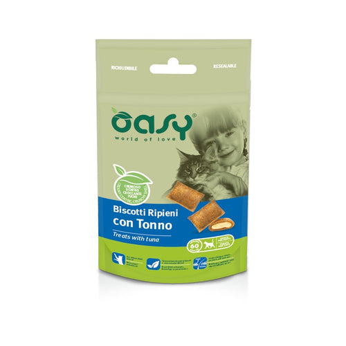 OASY Snack Cat hrskava punjena poslastica sa okusom tune 60 gr