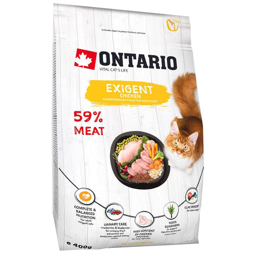 ONTARIO Cat, Exigent, piletina, 6,5kg
