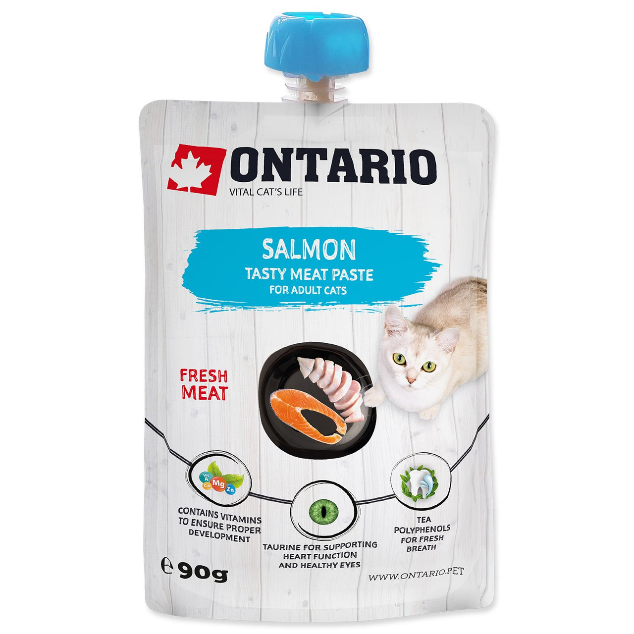 ONTARIO Fresh Meat pasteta, bogata lososom, 90g
