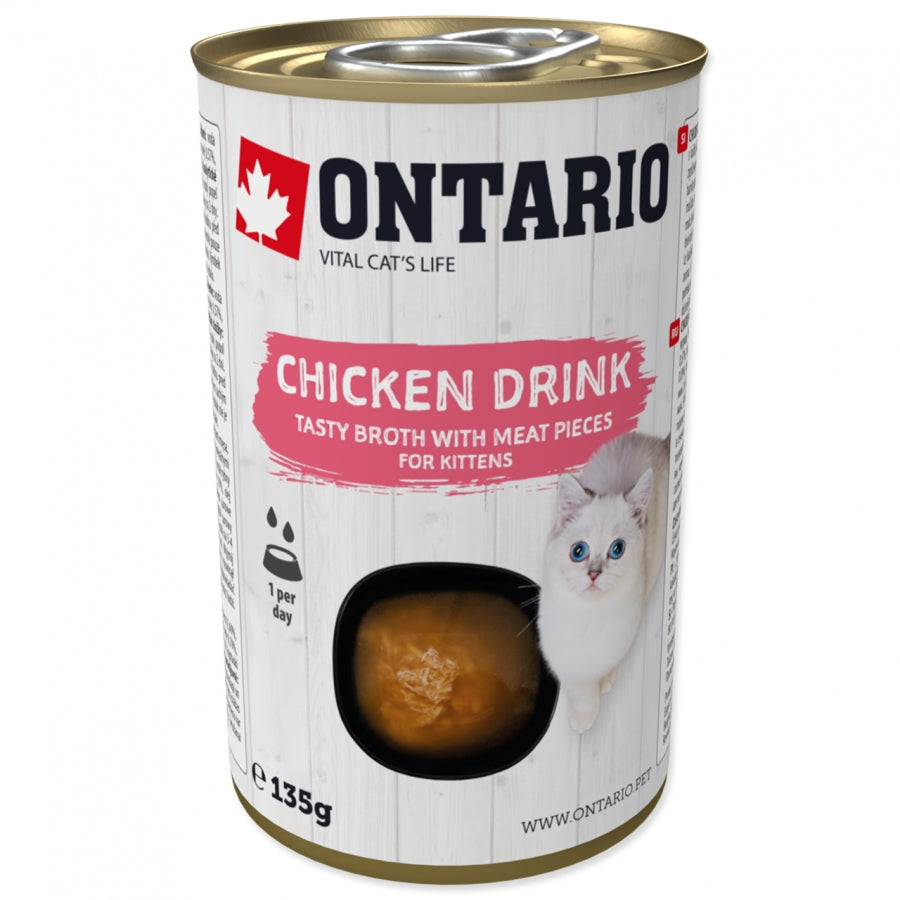 ONTARIO KITTEN Chicken Drink, napitak s komadicima piletine, 135g
