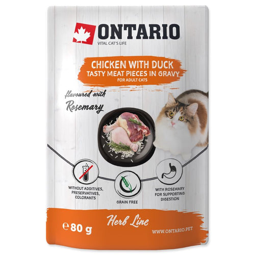 ONTARIO Piletina s pacetinom i dodatkom rize i ruzmarina, u umaku, 80g
