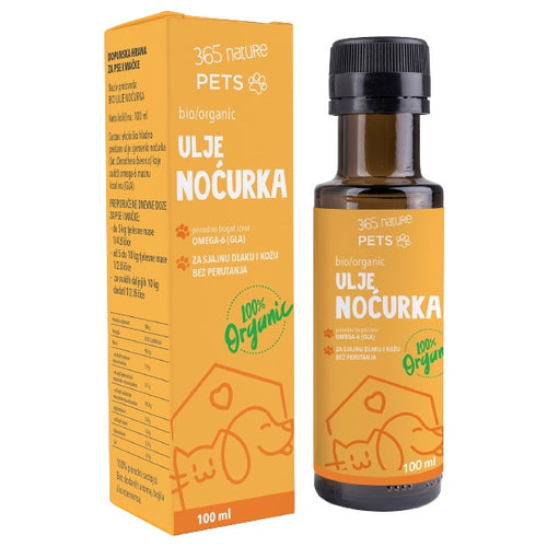 365 NATURE Pets BIO/ORGANIC Ulje nocurka za pse i macke, 100ml