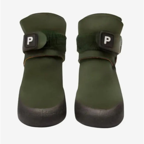 PAIKKA Cizmice za pse, zastita od ekstremnih temperatura, maslinaste (2 kom)