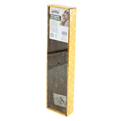 PAWISE Grebalica Corrugated s catnipom, kartonska, 48x12,5cm