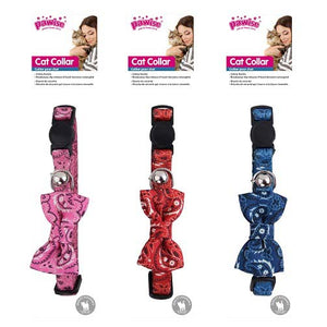PAWISE Ogrlica za mace s masnicom Bowknot 30cm