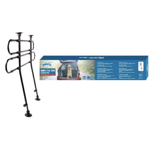 PAWISE Pregrada za auto, 2 elementa, sirina 85-140cm, visina 75-110cm
