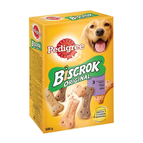 PEDIGREE  Biscrok Original, s piletinom, govedinom i kostanom mozdinom, 500g