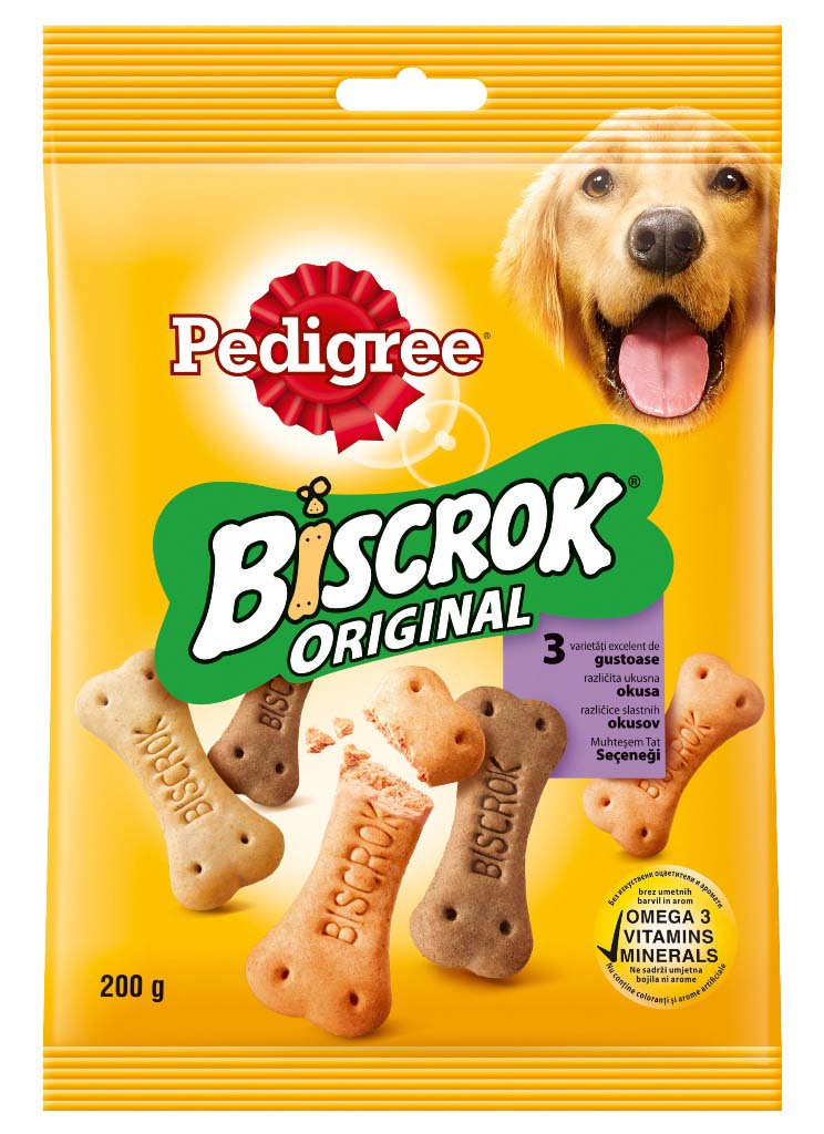 PEDIGREE  Biscrok Original, s piletinom, govedinom i kostanom mozdinom
