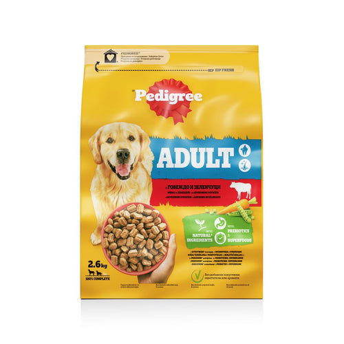 PEDIGREE Adult, s govedinom i povrcem, 2,6kg