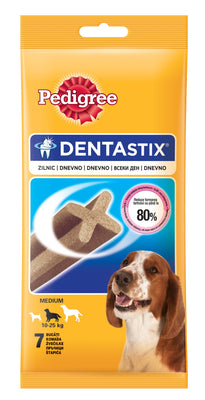 PEDIGREE DentaStix Daily za srednje pasmine, od 10 do 25 kg, 7 kom, 180g 