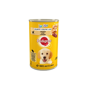PEDIGREE Konzerva JUNIOR s piletinom u zeleu, 400g