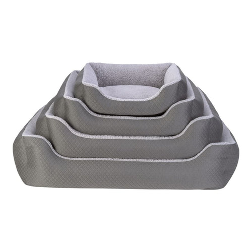 PET COMFORT Krevet Bravo Duo, s unutrasnjosti od plisa, siva