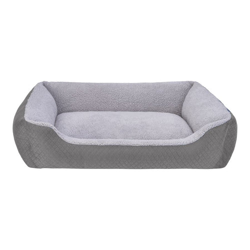 PET COMFORT Krevet Bravo Duo, s unutrasnjosti od plisa, siva, L - 90x70cm 