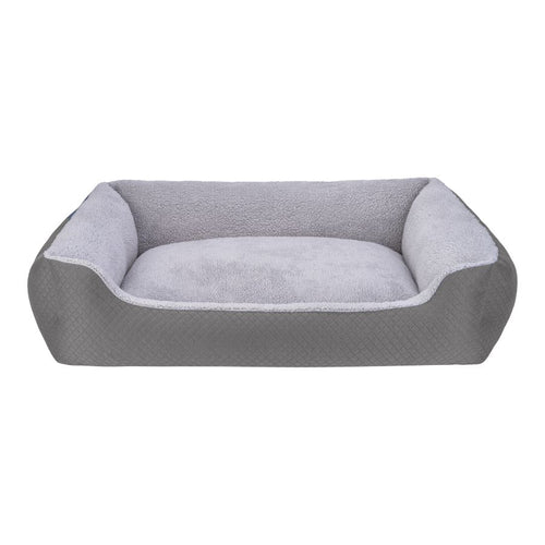 PET COMFORT Krevet Bravo Duo, s unutrasnjosti od plisa, siva, XL - 105x80cm 