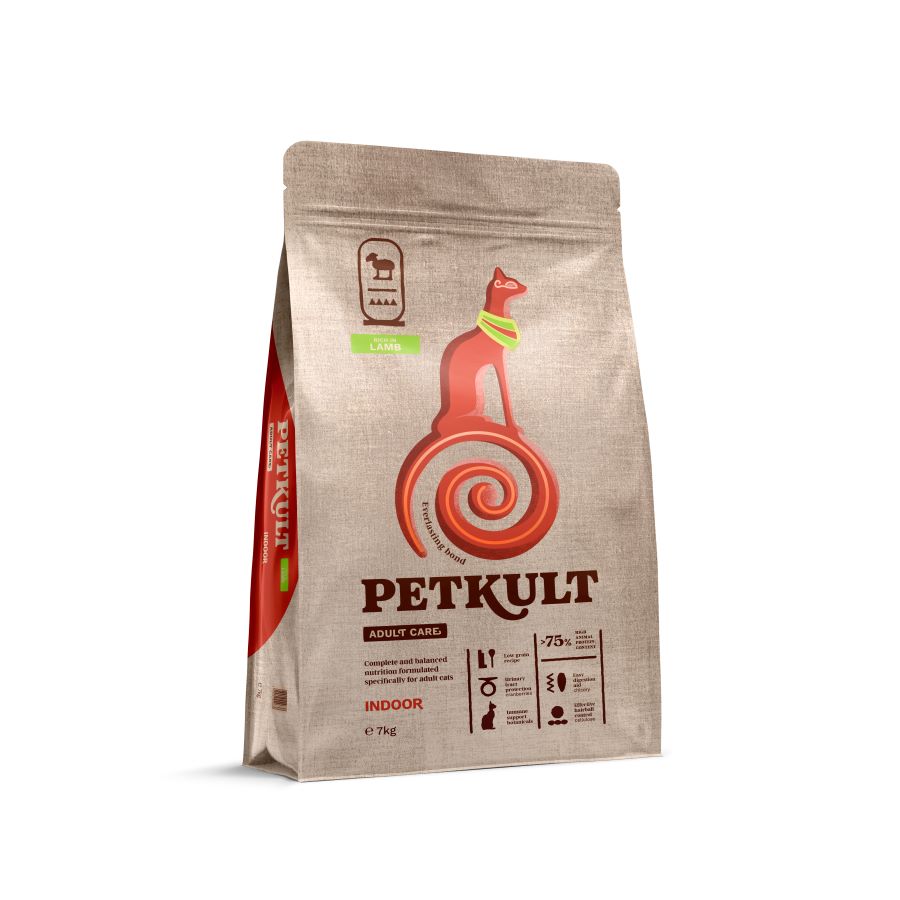 PETKULT Adult Care Indoor, s janjetinom, 7kg