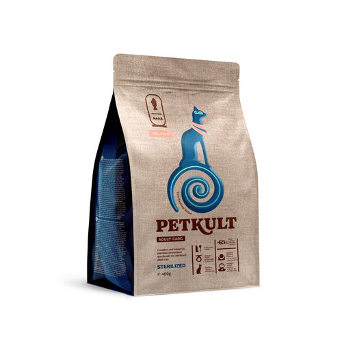 PETKULT Adult Care Sterilized, losos, 400g