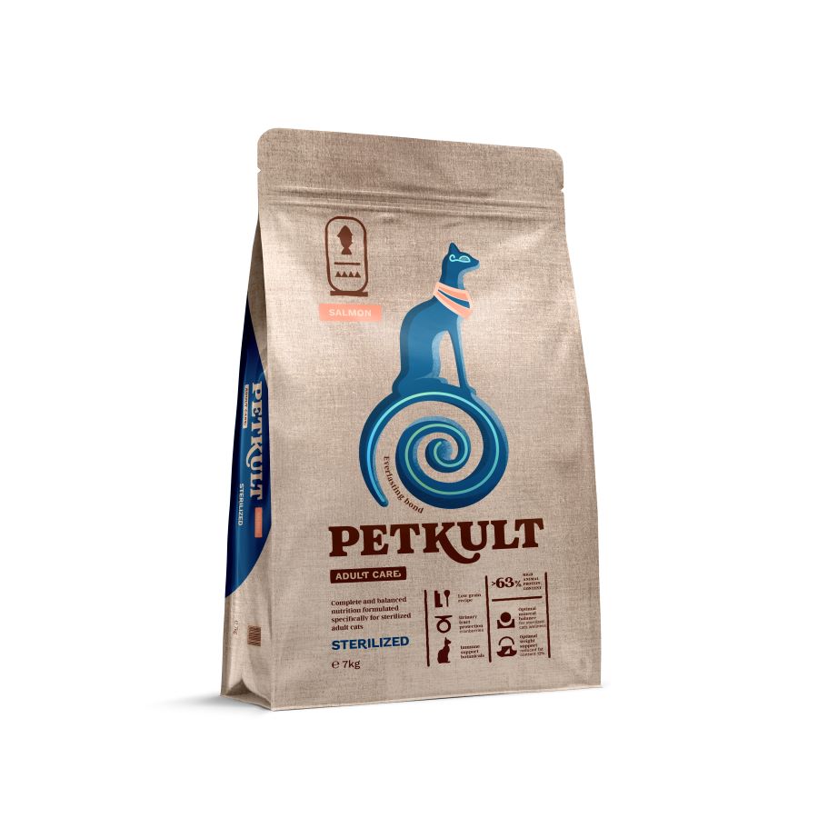 PETKULT Adult Care Sterilized, losos, 7kg