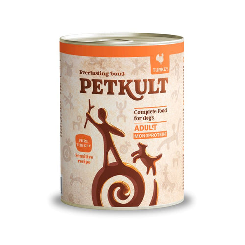 PETKULT Konzerva za pse Monopprotein Sensitive, puretina s krumpirom, GF, 800g