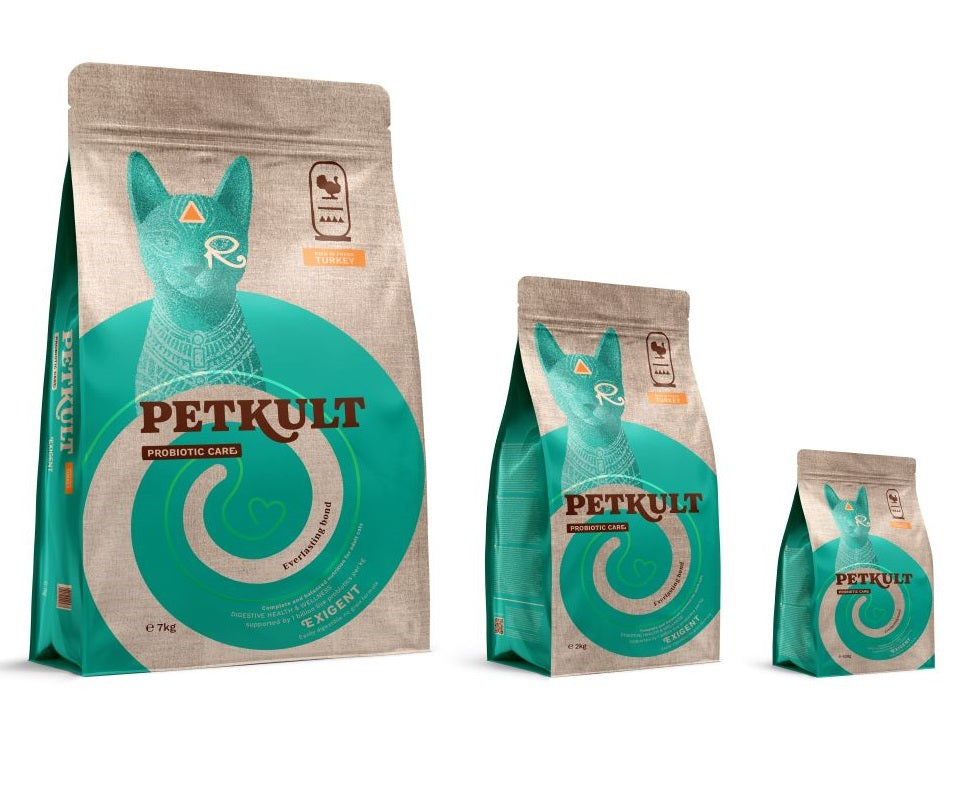 PETKULT Probiotic Care Exigent, bogato svjezom puretinom, bez zitarica