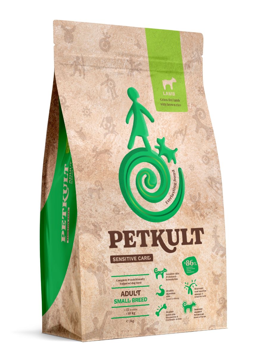 PETKULT Sensitive, Small, janjetina sa smeđom rizom