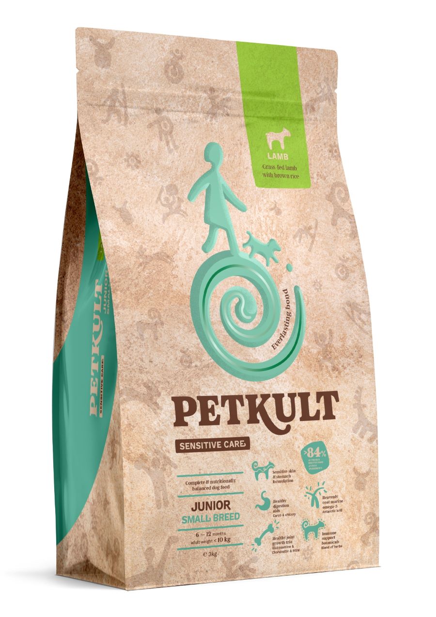 PETKULT Sensitive JUNIOR, Small, janjetina sa smeđom rizom
