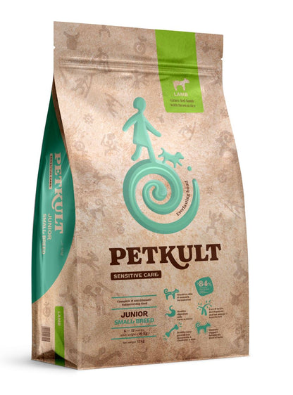 PETKULT Sensitive JUNIOR, Small, janjetina sa smeđom rizom, 12kg