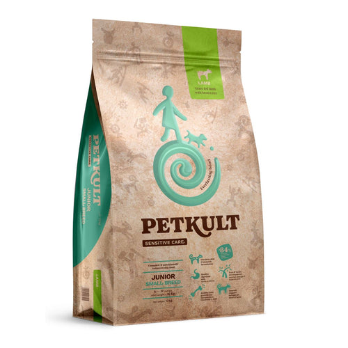 PETKULT Sensitive JUNIOR, Small, janjetina sa smeđom rizom, 12kg