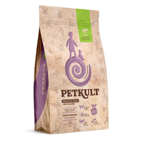 PETKULT Sensitive Low Calorie Adult&Senior Janjetina sa smeđom rizom, Small