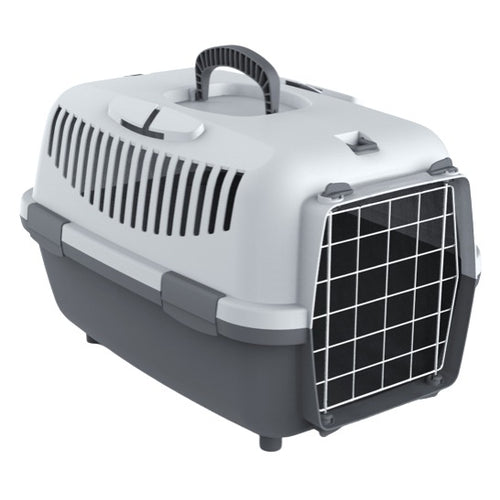 PETMAX Transporter Nomade 2 Lux, 55x36xh35cm, max. 8kg, metalna vrata, siva
