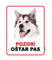 Pločica s natpisom, Aljaški malamut, PVC, 115x147mm