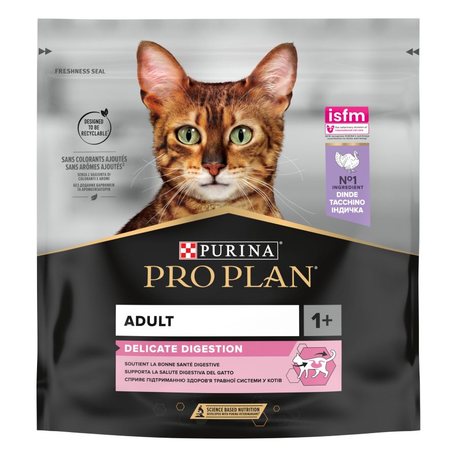 PRO PLAN Cat Delicate Digestion, s puretinom, 400g 