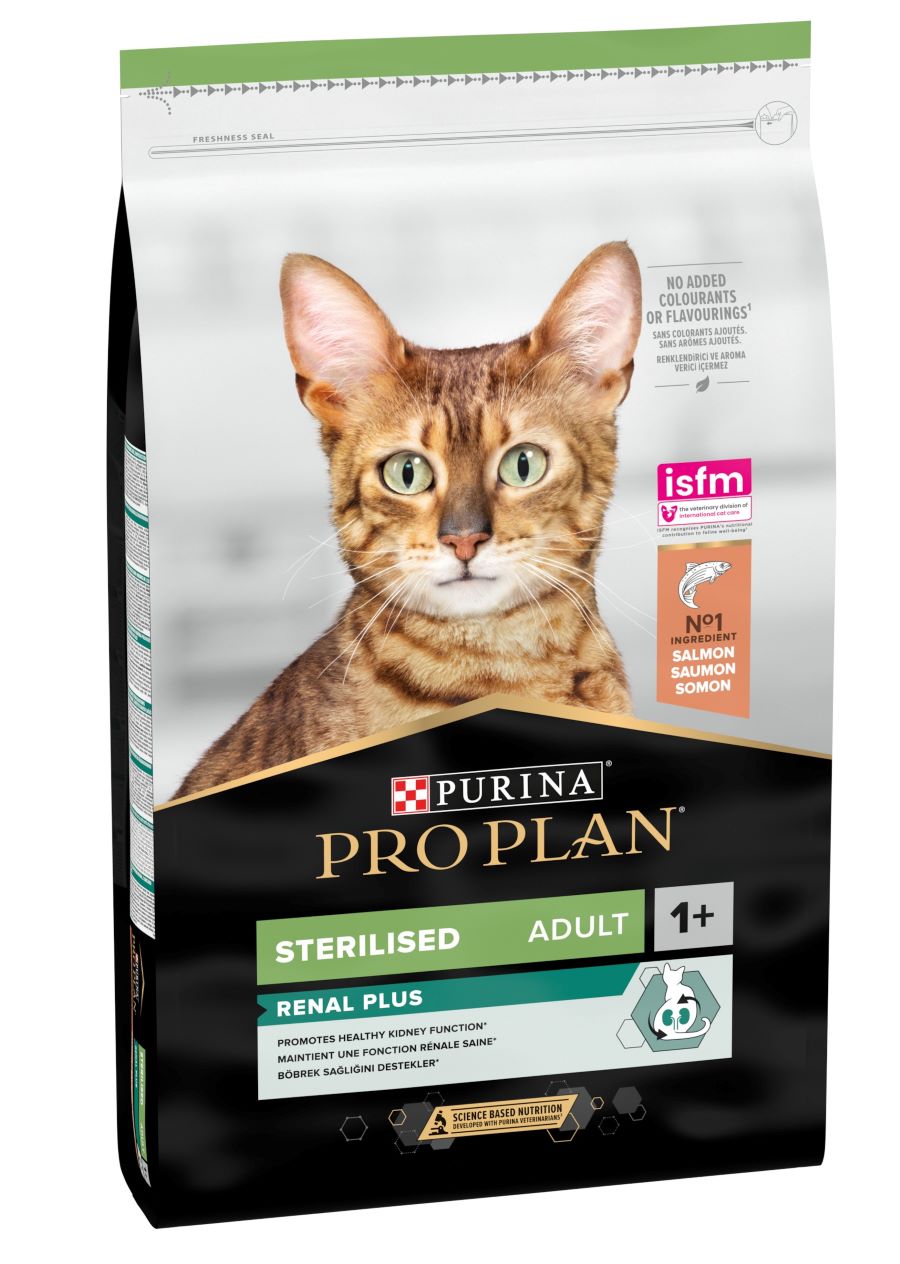 PRO PLAN Sterilised Renal Plus, bogato lososom, 10kg