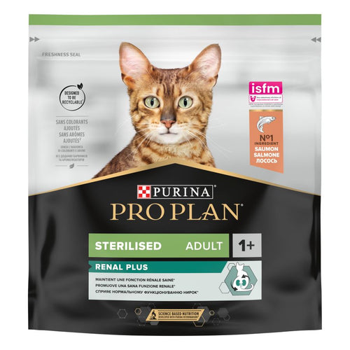 PRO PLAN Sterilised Renal Plus, bogato lososom, 400g