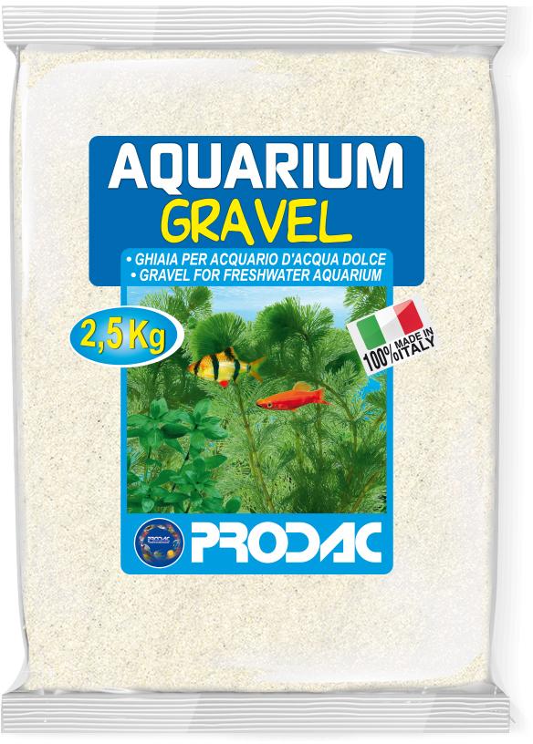 PRODAC Pijesak za akvarij, fini, 0,1-0,4 mm, bijeli, 2,5kg