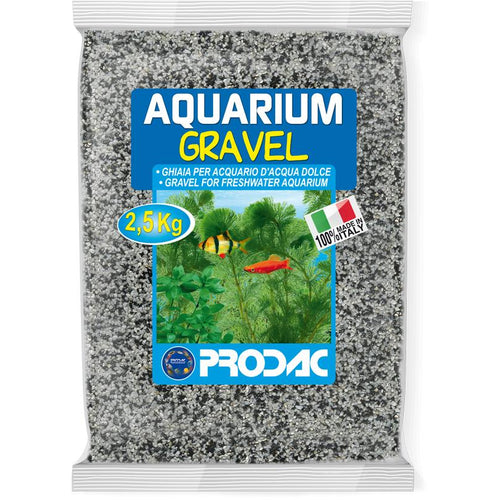 PRODAC Sljunak za akvarij, fini, 0,7-1 mm, crno-bijeli, 2,5kg