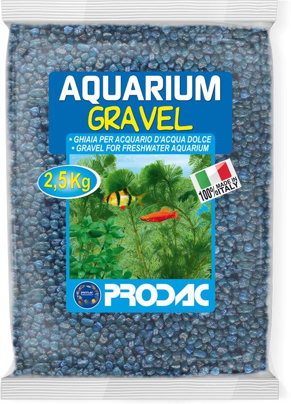 PRODAC Sljunak za akvarij, kvarcni, 2-3 mm, plavi, 2,5kg