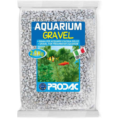 PRODAC Sljunak za akvarij, kvarcni, 3-6 mm, bijeli, 2,5kg