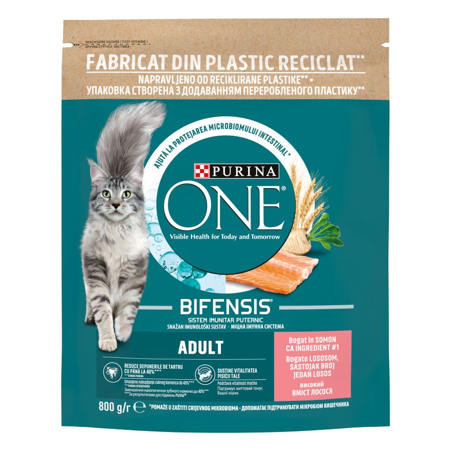 PURINA ONE, bogato lososom i cjelovitim zitaricama, 800g