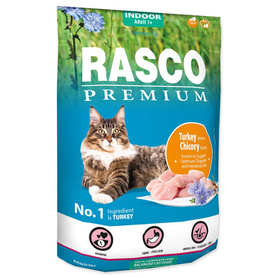 RASCO Premium Cat Indoor, puretina, obogaceno korijenom cikorije 
