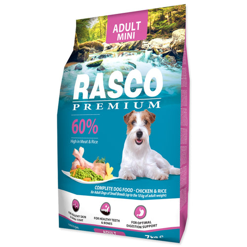 RASCO Premium MINI, piletina s rizom, 7kg