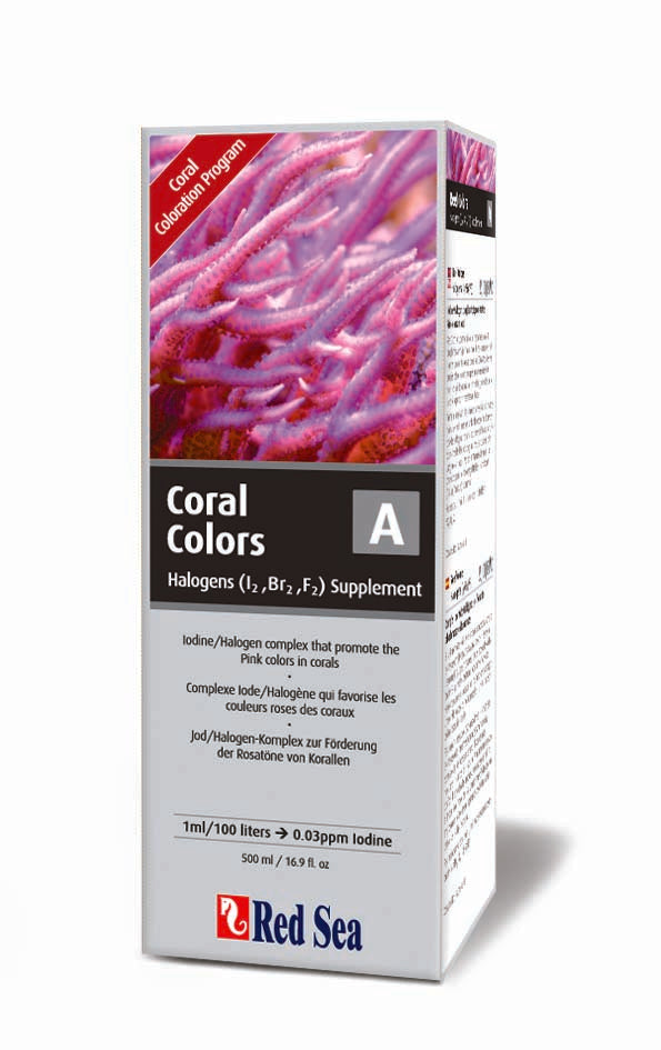 Red Sea CLERANCE Coral Colors A - Halogeni elemeti (J2, Br2, F2) 500 ml