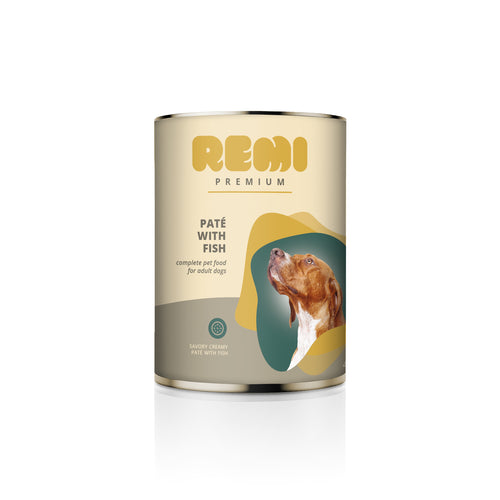 REMI PREMIUM Dog Pasteta, s ribom, bez glutena, 400g