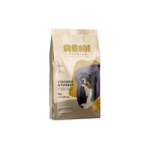 REMI PREMIUM Medium, s piletinom i puretinom, 3kg