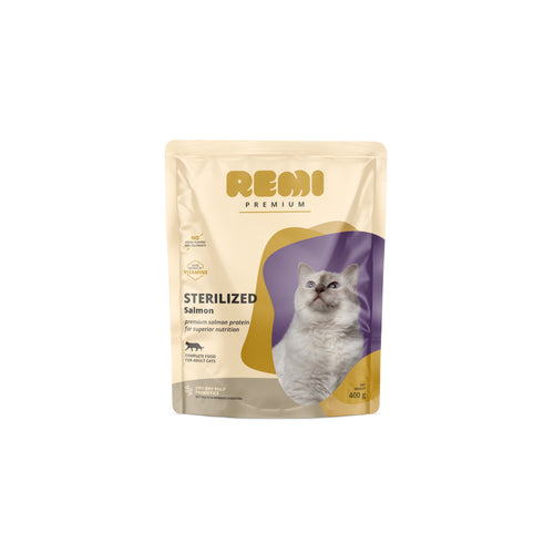 REMI PREMIUM Sterilized, losos, 400g