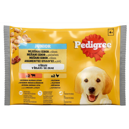 PEDIGREE Vrecice Multi. JUNIOR PIL/GOV/RIZA 4X100G